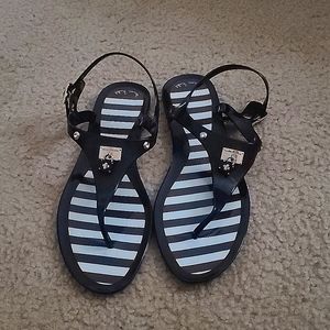 ⛱️ Henri Bendel Miss Bendel Jelly Lock & Stripe Sandals